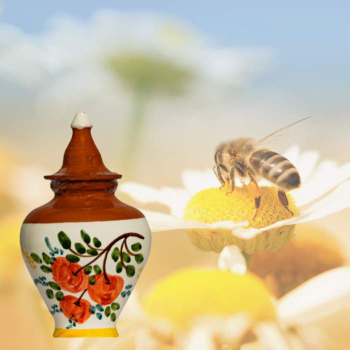 Blütenhonig von der Algarve im traditionellen Tontopf 380g