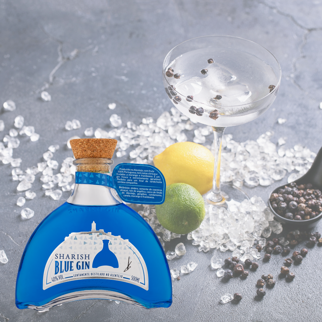 Sharish Blue Magic Gin 500ml inkl. Gin-Tonic-Glas