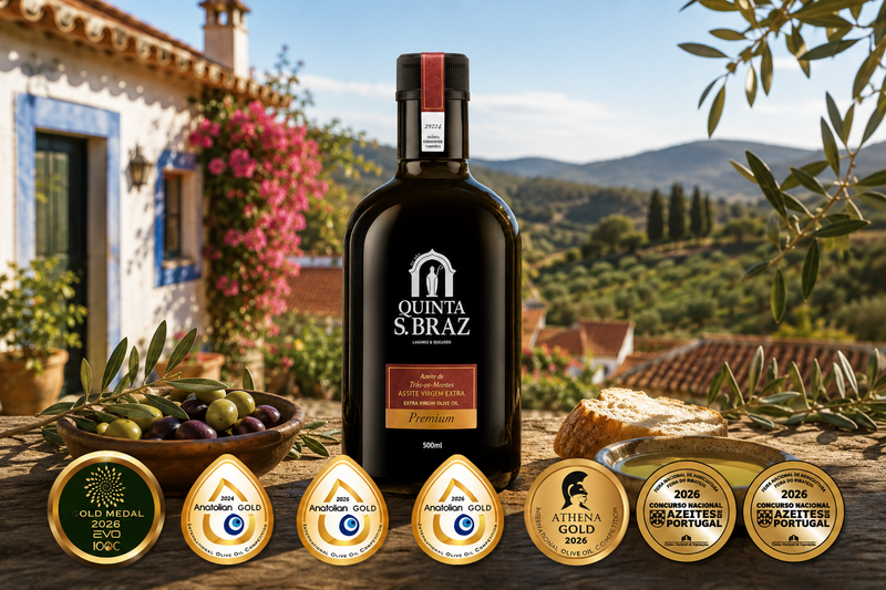 5 Goldmedaillen in einem Jahr: Warum das Bio-Olivenöl Quinta São Braz Premium zu den besten Olivenölen der Welt gehört