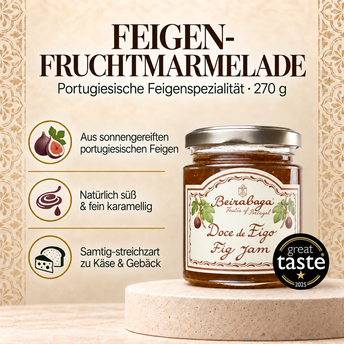 Beira Baga - Feigen-Fruchtmarmelade 270g