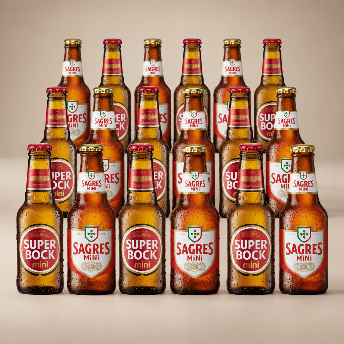 Portugal Bier XXL-Paket – 24 Minis Super Bock & Sagres