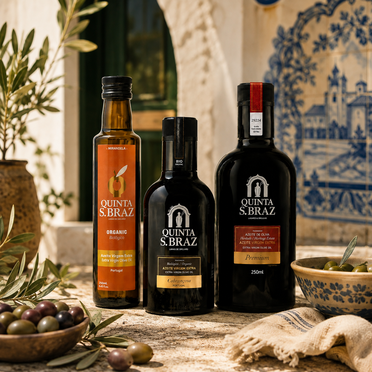 Quinta S. Braz Probierpaket – 3 Bio-Olivenöle aus Trás-os-Montes