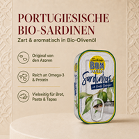 Sardinen in Bio-Olivenöl 120g