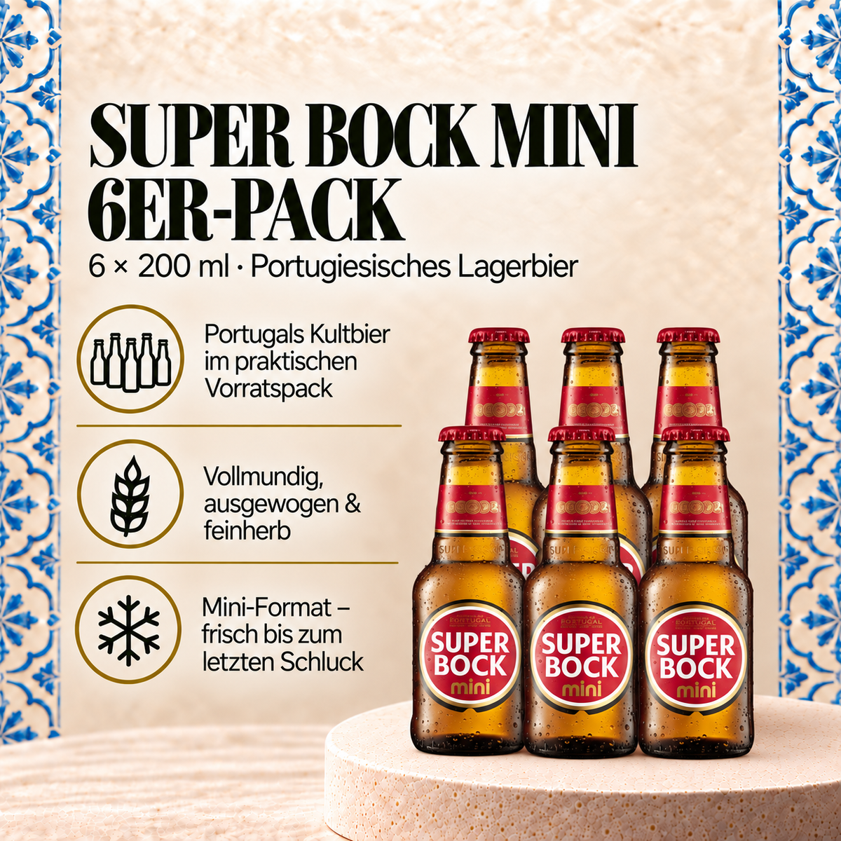 Super Bock Mini 200ml - 6er Pack