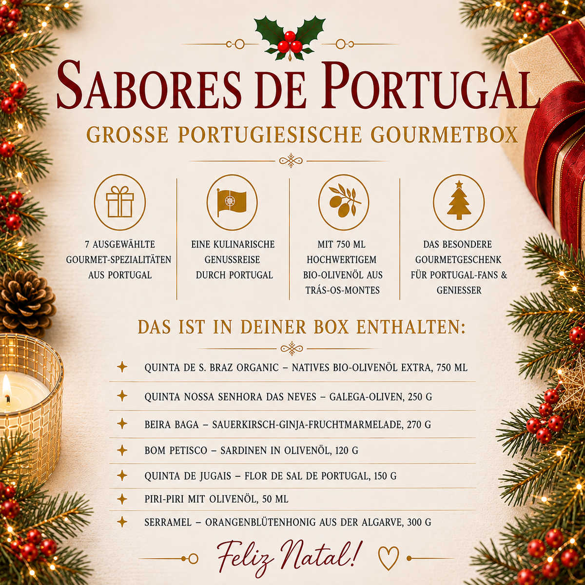 Sabores de Portugal – Große portugiesische Gourmetbox