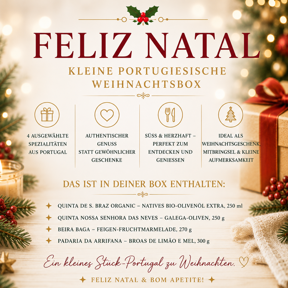Feliz Natal – Kleine portugiesische Weihnachtsbox