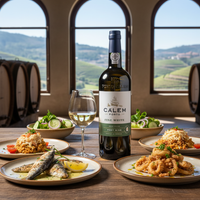 Calém Fine White Porto 750ml - Mit Fisch und Salat