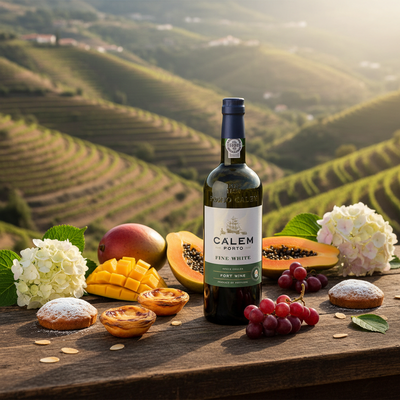 Calém Fine White Porto 750ml - Tropische Früchte und Desserts