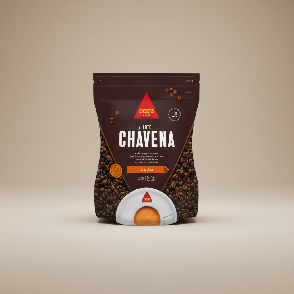 Delta Kaffeebohnen 250g - Neutraler Hintergrund