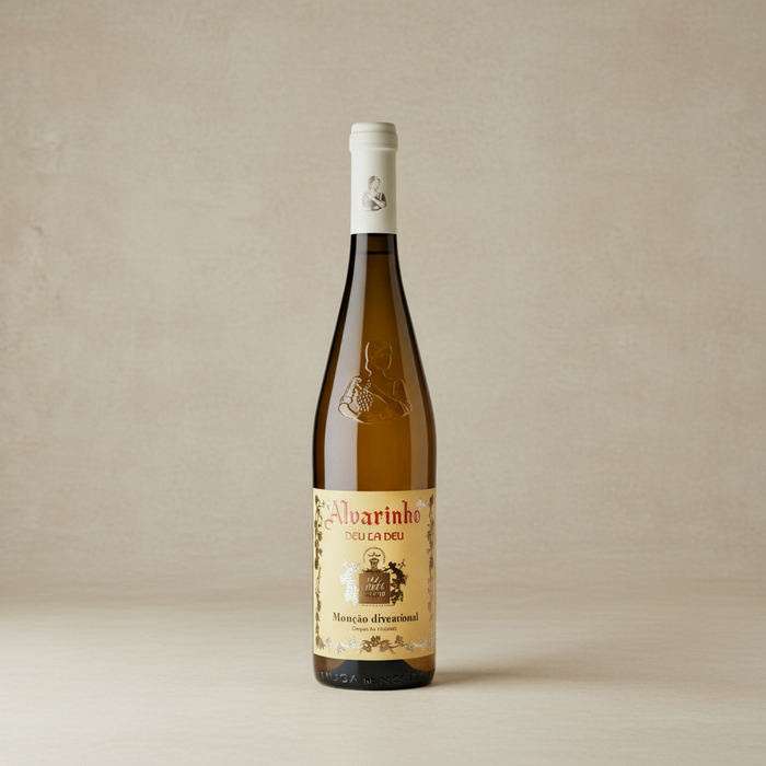 Deu-La-Deu Vinho Verde 750ml - Neutraler beiger Hintergrund