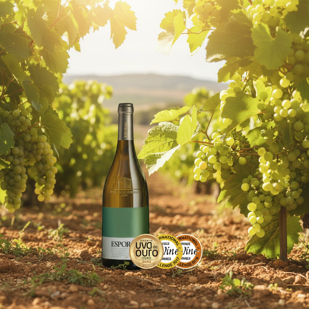 Esporão Reserva Branco 750ml - Weinberg mit Trauben