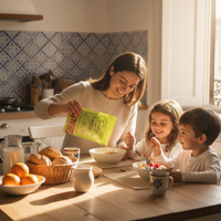 Familie Frühstück