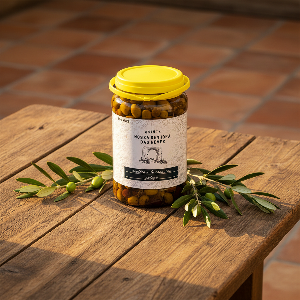 Galega 800g – Holztisch Ambiente