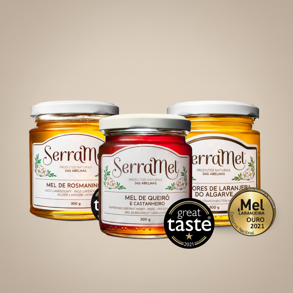 Honig-Trio - Neutraler Hintergrund