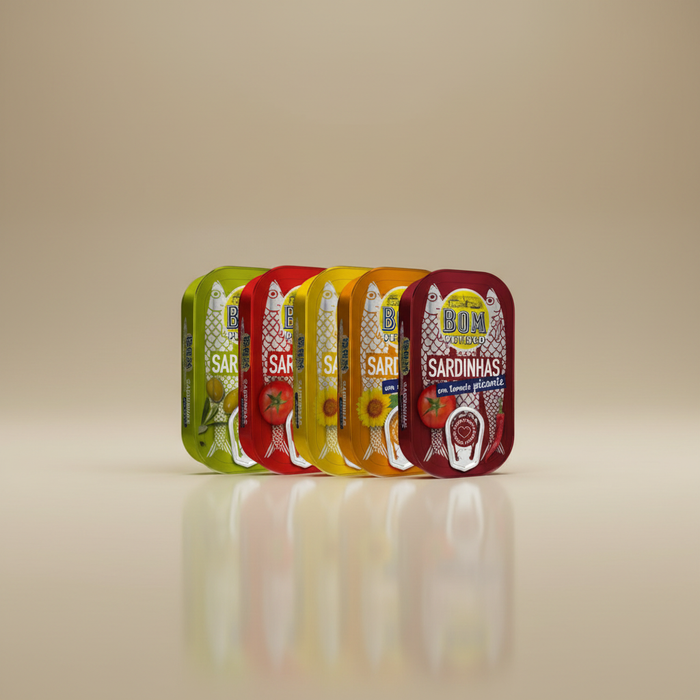 Komplettpaket Sardinen (5x120g) - größere Dosen