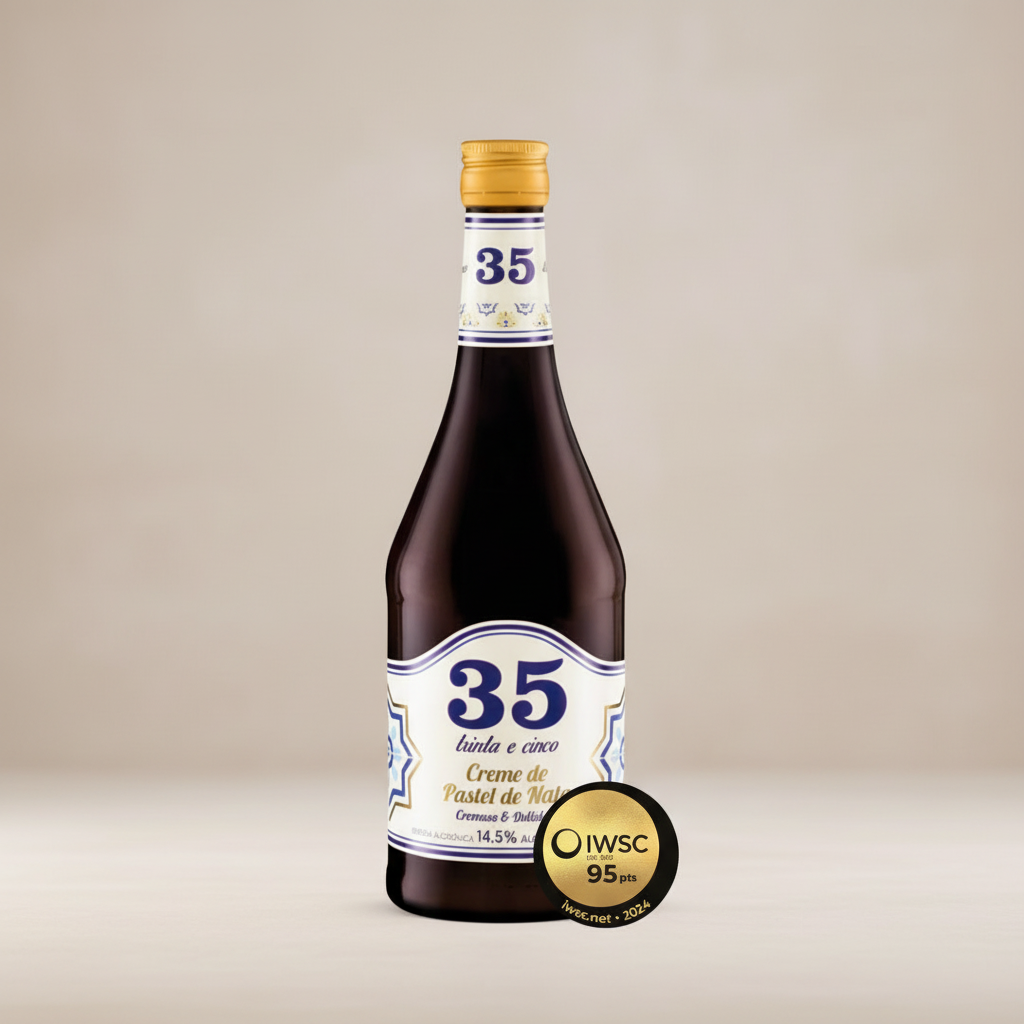 Licor 35 - Creme de Pastel de Nata 700ml - Neutraler Hintergrund