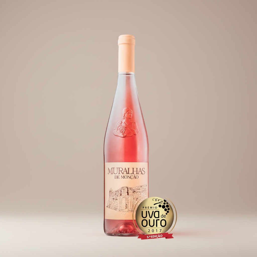Muralhas Vinho Verde Rosé 750ml - Neutraler beiger Hintergrund