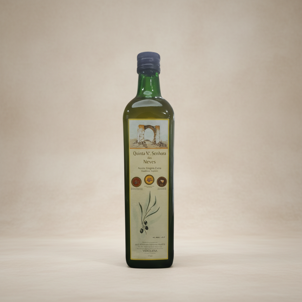 Olivenöl 750ml - Neutraler beiger Hintergrund