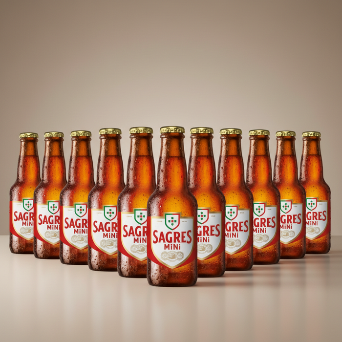 Sagres Mini 11x 200ml - Mit 11 Flaschen neu