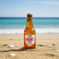 Sagres Mini am Strand