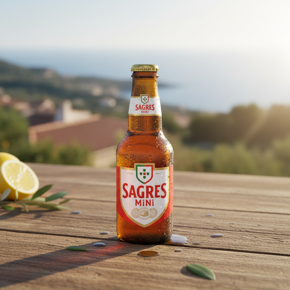Sagres Mini auf rustikalem Holztisch
