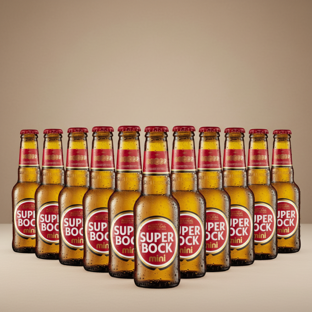 Super Bock Mini 11x 200ml - Mit korrekten Super Bock Flaschen