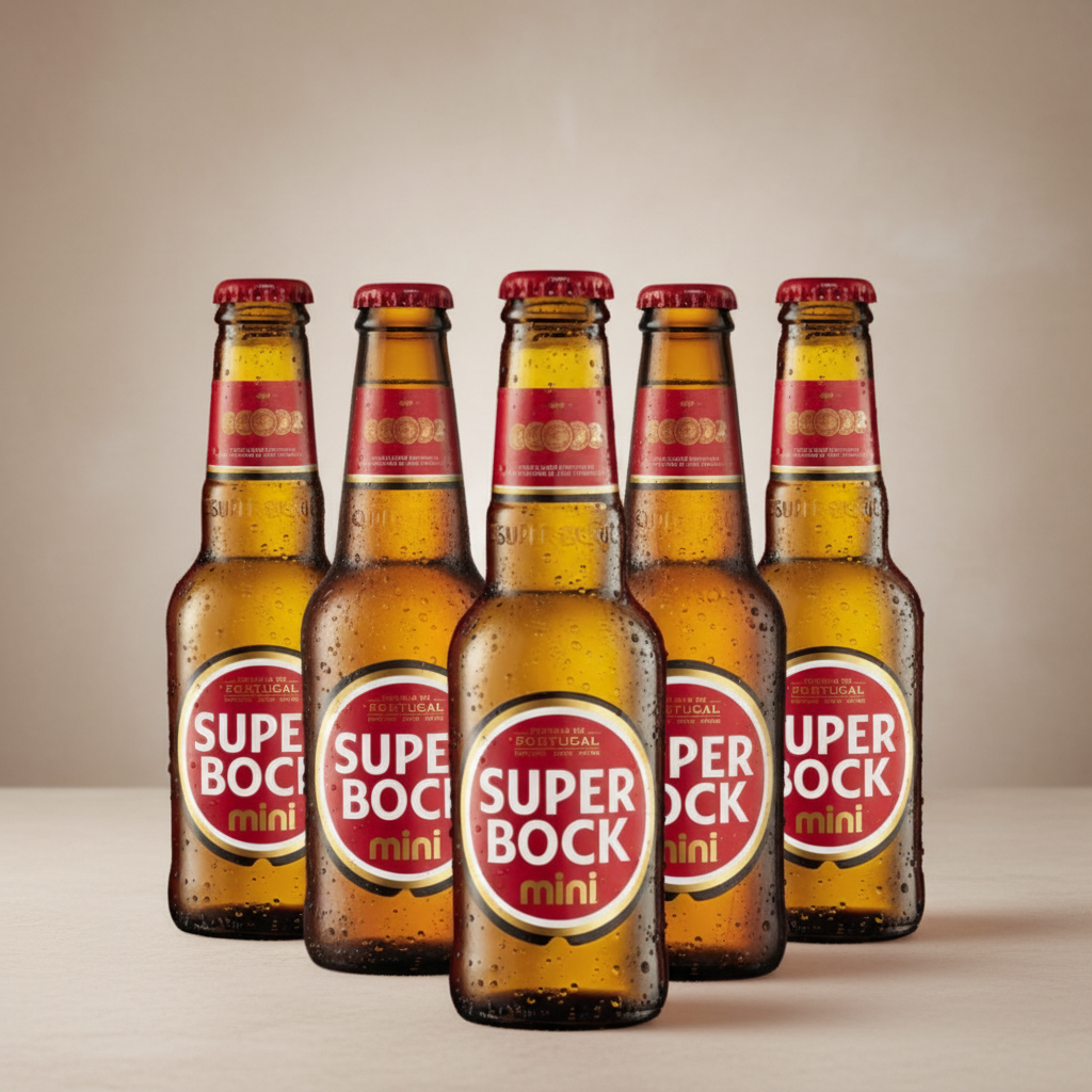 Super Bock Mini 200ml - 5er Pack - Identisch zu Sagres Mini 5er Pack