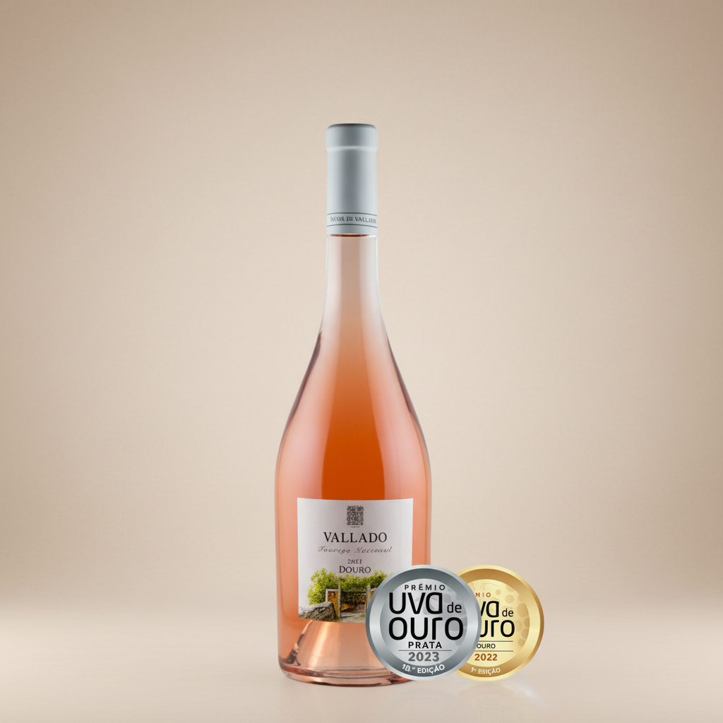 Vallado Touriga Nacional DOC Douro Rosé 750ml - Neutraler Hintergrund
